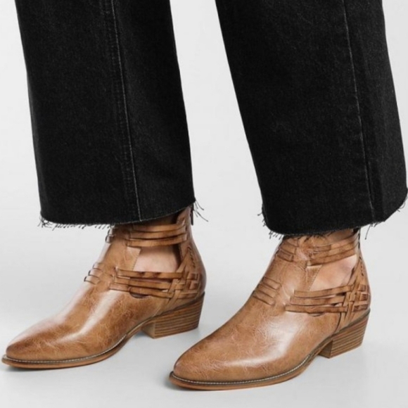 Vintage 93 Women’s Ankle Boots Sage Tan Size 10 M western - Picture 1 of 10
